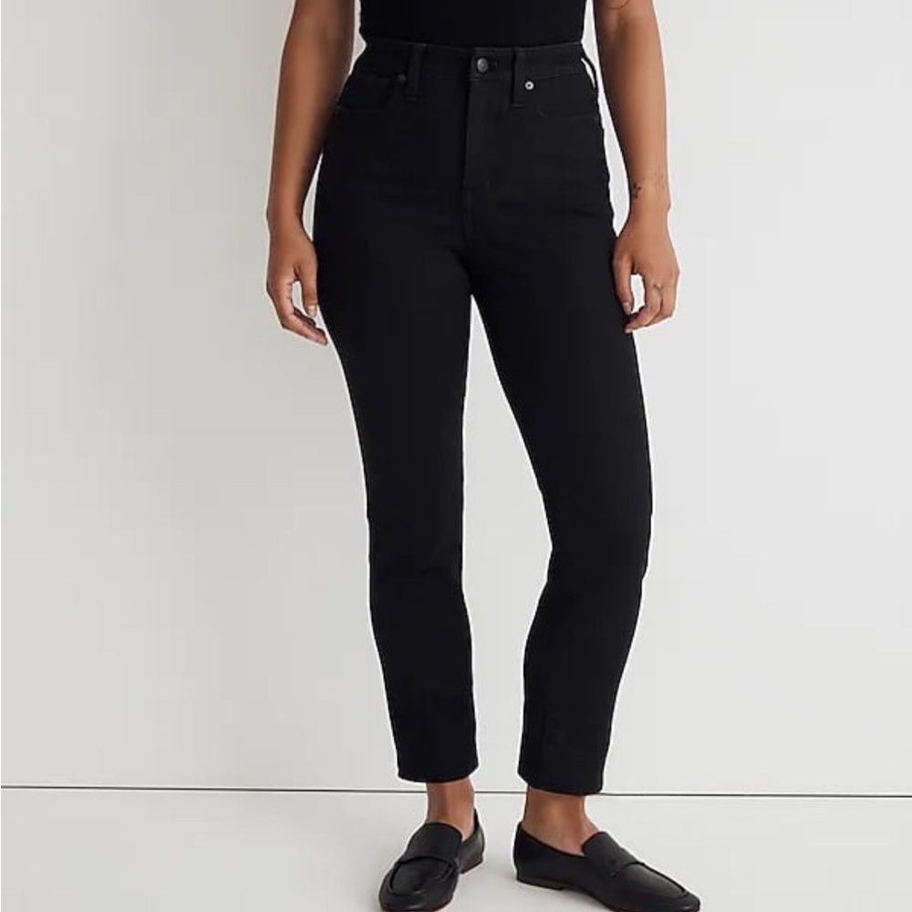 BNWT Madewell Curvy Stovepipe Jeans Black 24